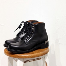 西班牙制造UNCLE BRIGHT固特异英伦军事圆头系带牛皮手工德比鞋靴